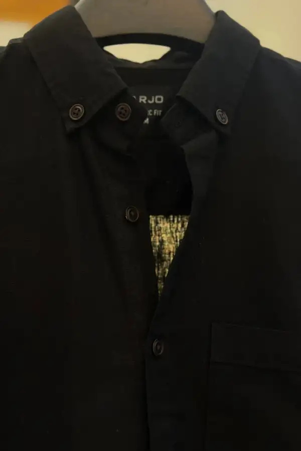 Midnight Black Casual Shirt