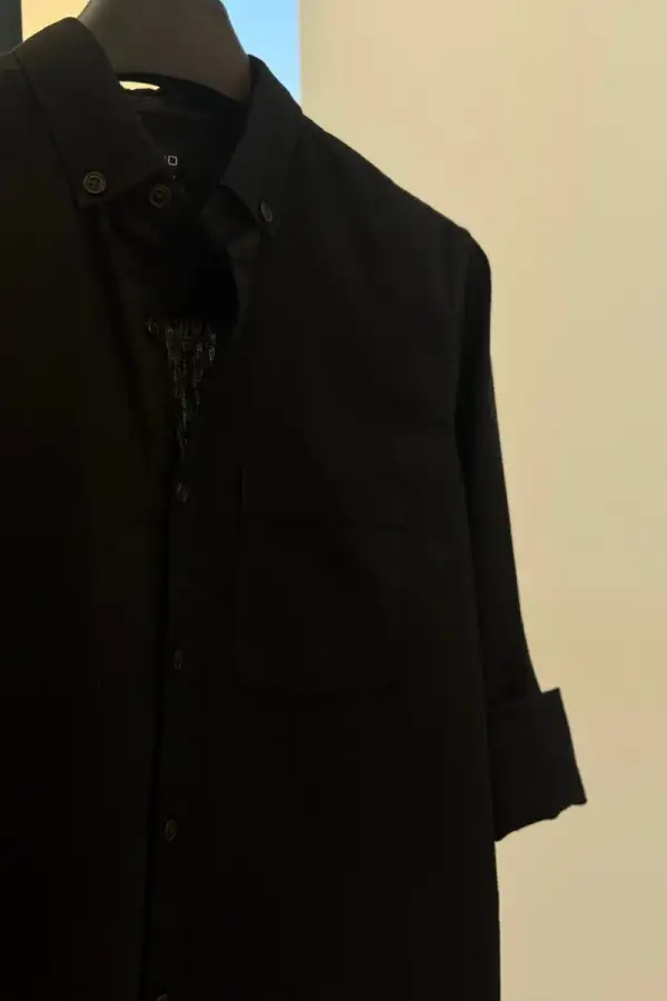 Midnight Black Casual Shirt