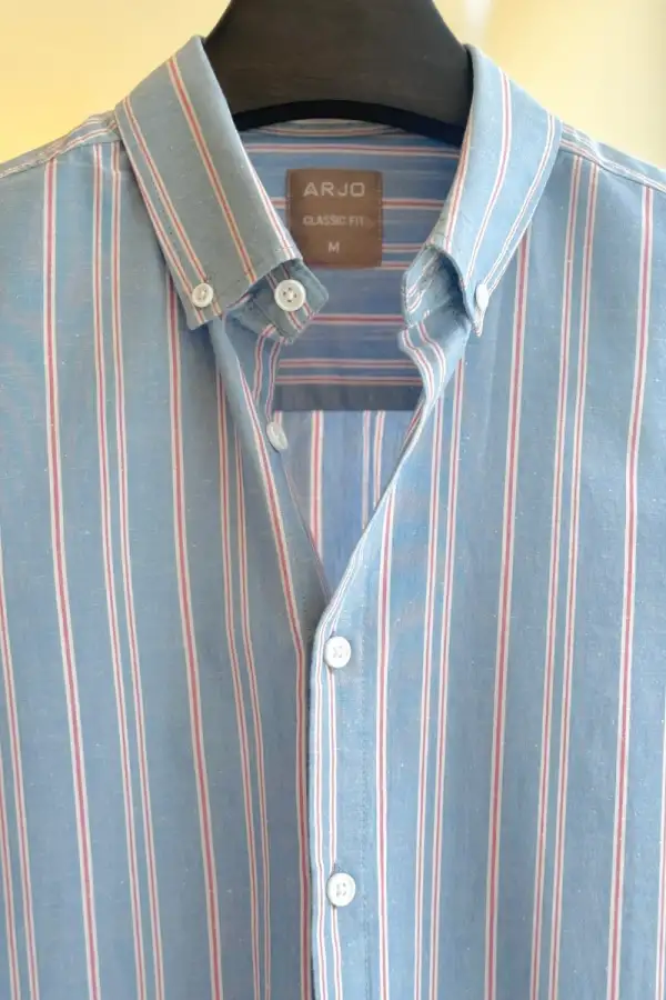 Sky Blue Multi Stripe Button-Down Shirt