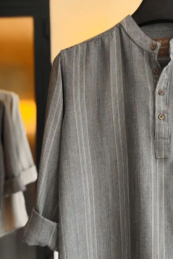 Grey Vertical Stripe Katua