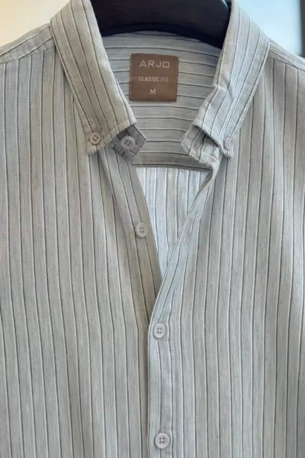 Grey Breeze Striped Shirt