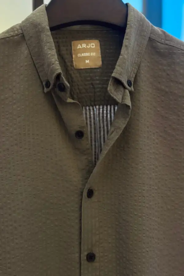 Olive Textured Shirt