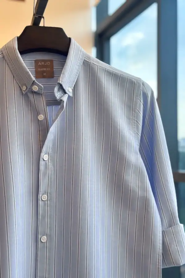 Blue Mist Lines Striped Shirt