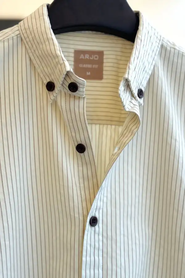 Ivory Pinstripe Classic Shirt