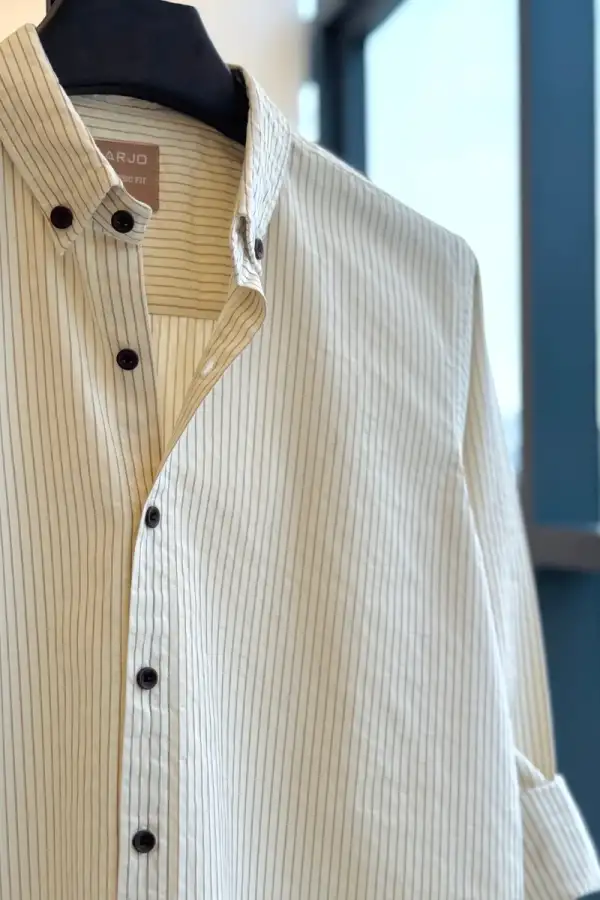 Ivory Pinstripe Classic Shirt