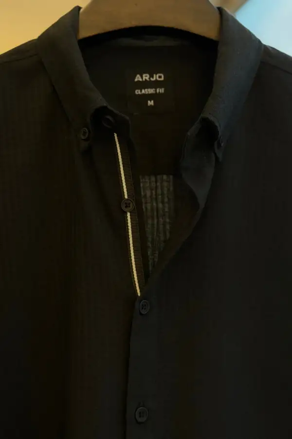 Midnight Textured Black Shirt