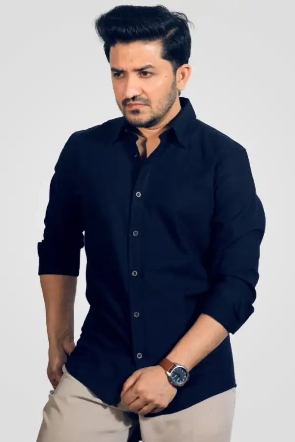 Oxford Navy Blue Classic Fit Shirt