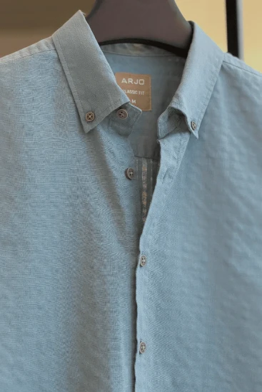 Dark Powder Blue Texture Shirt