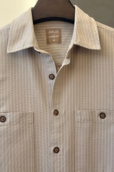 Beige Linear Workshirt