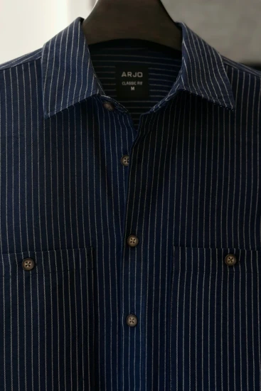 Midnight Stripe Overshirt