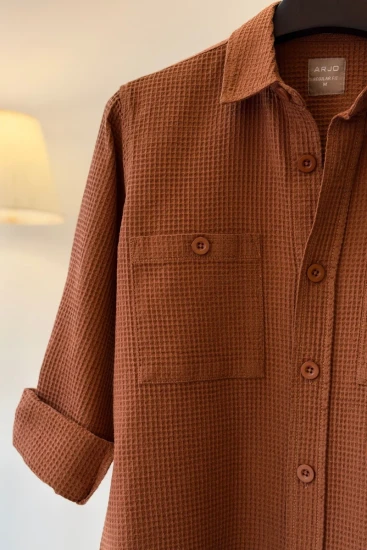 Terracotta Double Pocket Overshirt