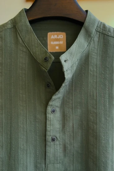 Dark Olive Green Stripe Katua