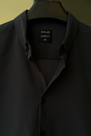 Dark Charcoal Grey Stripes