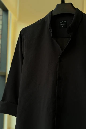 Dark Charcoal Grey Stripes