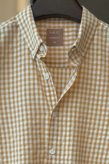 Beige-Brown & White Checks