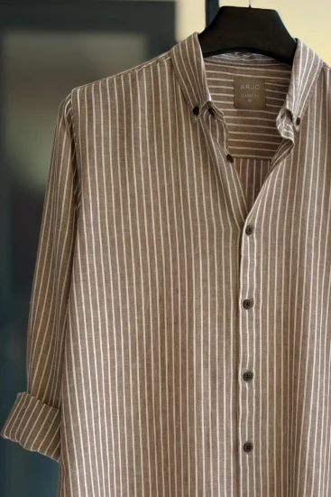 Light brown white vertical Stripes