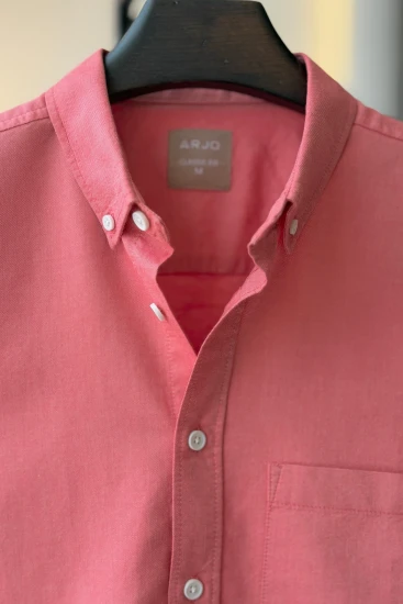 Salmon pink Oxford Cotton Shirt