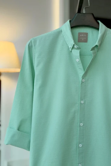 Light Mint Green Stripe Shirt