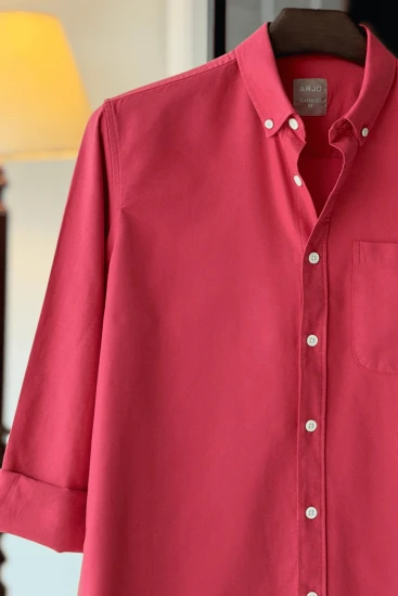 Raspberry Red Oxford Cotton Shirt