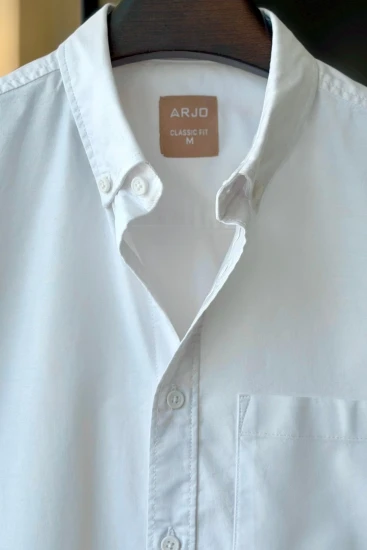 White Solid Oxford Shirt