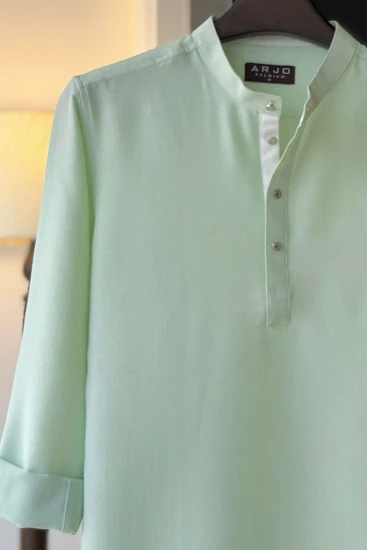 Light Mint Green Solid Katua