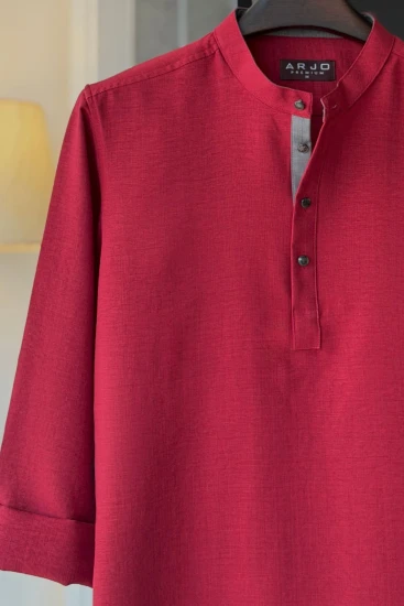 Rose Red Solid Katua