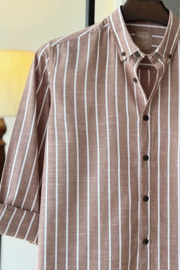 Brown Sugar with White Stripes Shirt