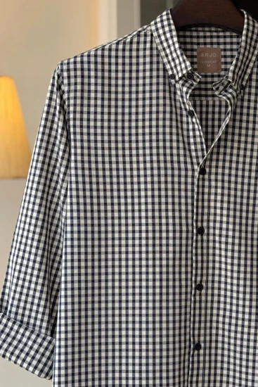 Chocolate & Pink-White Gingham Shirt