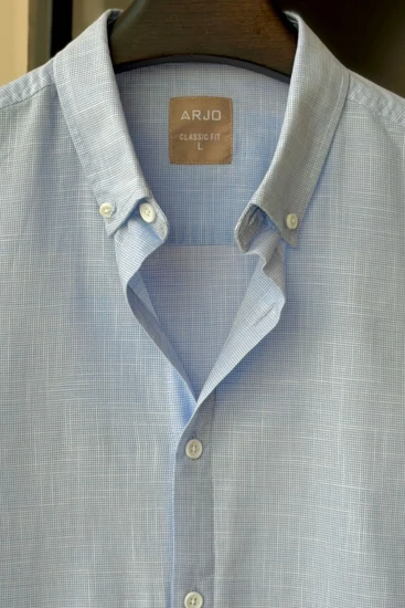 Light Sky Blue & White Melange Shirt