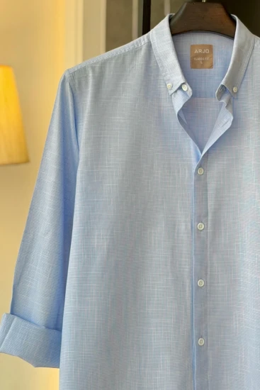 Light Sky Blue & White Melange Shirt