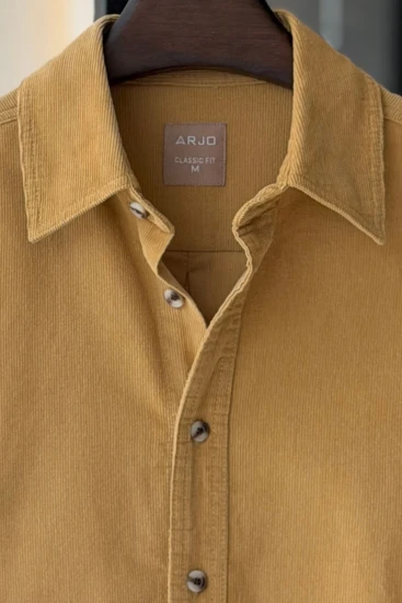 Camel Beige Corduroy Shirt