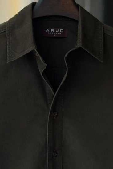 Dark Olive Corduroy Shirt