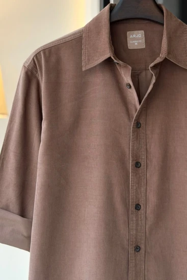 Mocha Brown Corduroy Shirt