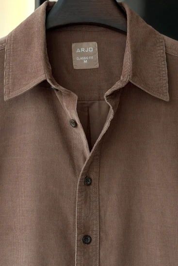 Mocha Brown Corduroy Shirt
