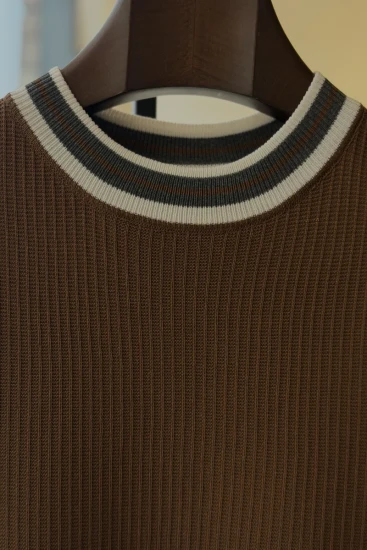 Chocolate Short Sleeve Kint T-Shirt