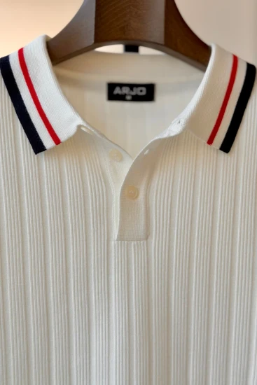 White knit Polo shirt
