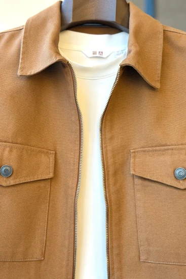 Brown Jacket With Zipper