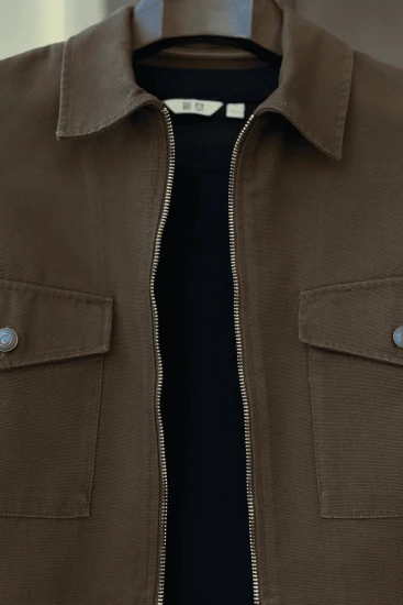 Chocolate Jacket With Zipper