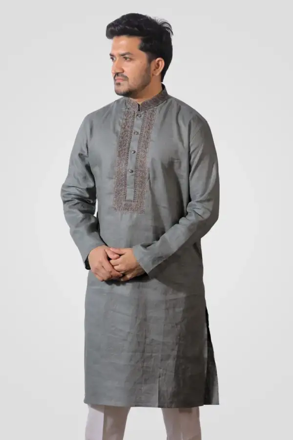 Oslo Grey Premium Panjabi