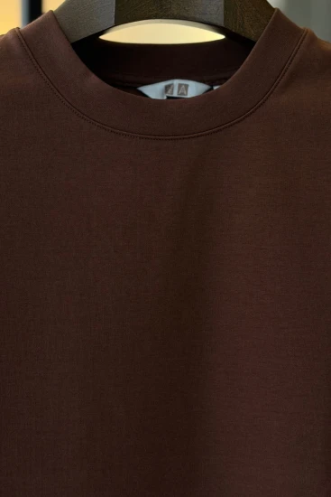 Dark Brown Drop-Shoulder Premium T-Shirt