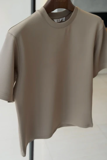 Warm Grey Short Sleeve Relax Fit T-Shirt