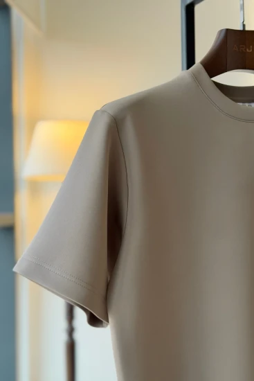 Warm Grey Short Sleeve Relax Fit T-Shirt