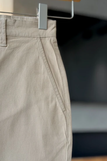 Khaki Semi-Straight Fit Chino Pant