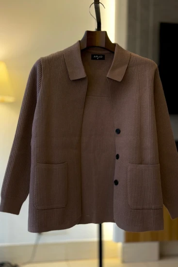 Dark Beige Pocket Business jacket