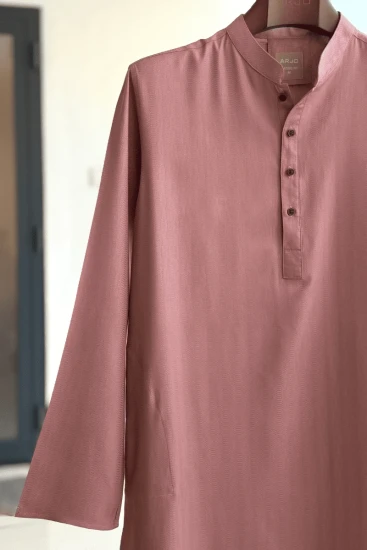 Light Pink Textured Panjabi