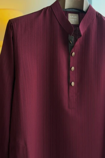 Deep Maroon With Ash Contused Panjabi