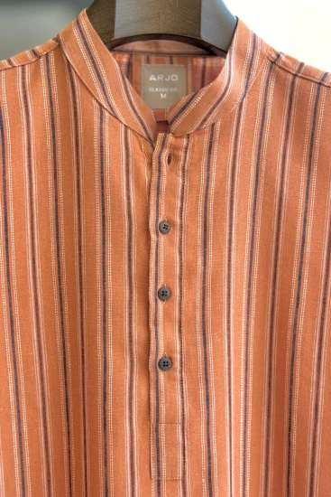 Tangerine with Multi Color Stripe Panjabi