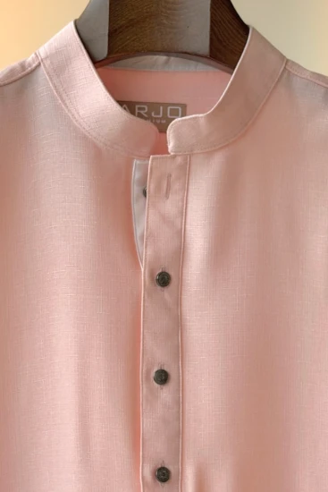 Light Pink With White Placquet Panjabi